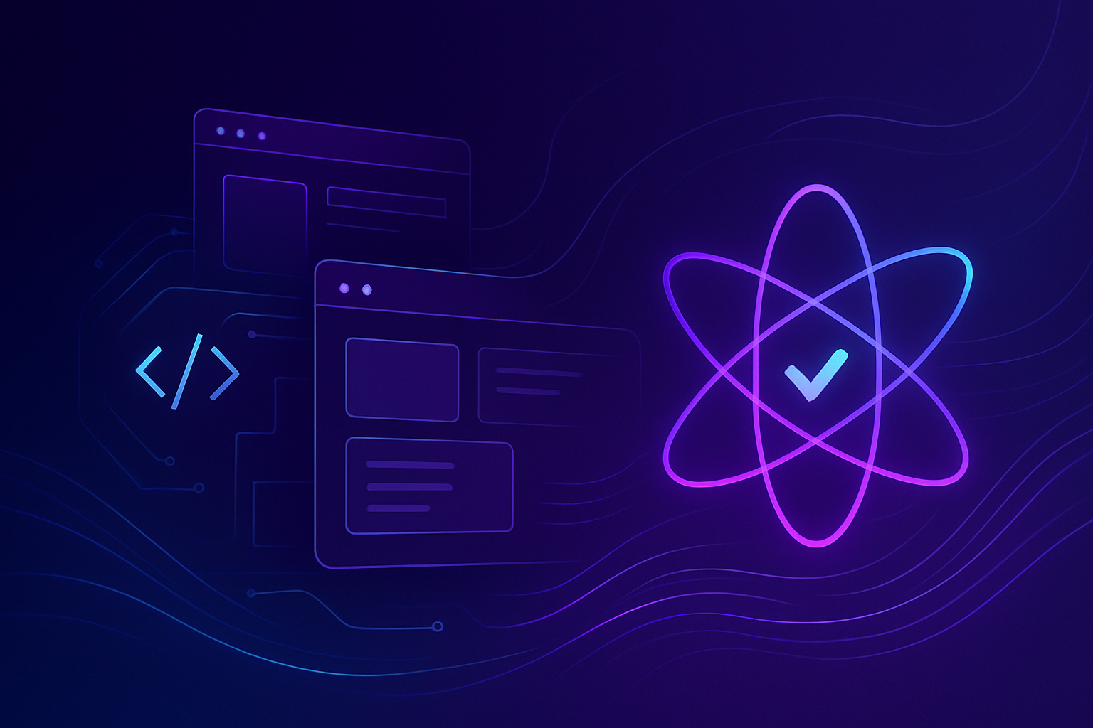 Abstract neon interface